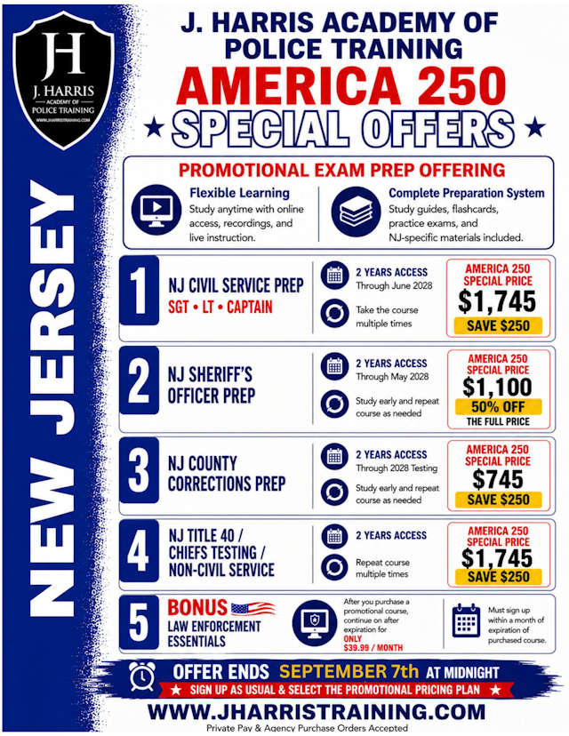 New Jersey Civil Service Promotional Exam Prep (Sergeant • Lieutenant • Captain • Deputy Chief/Chief)